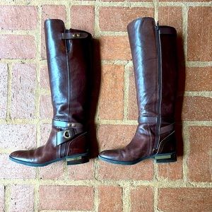 Brown Vince Camuto riding boot in size 8.5